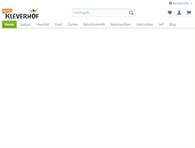 Tablet Screenshot of kleverhof.de
